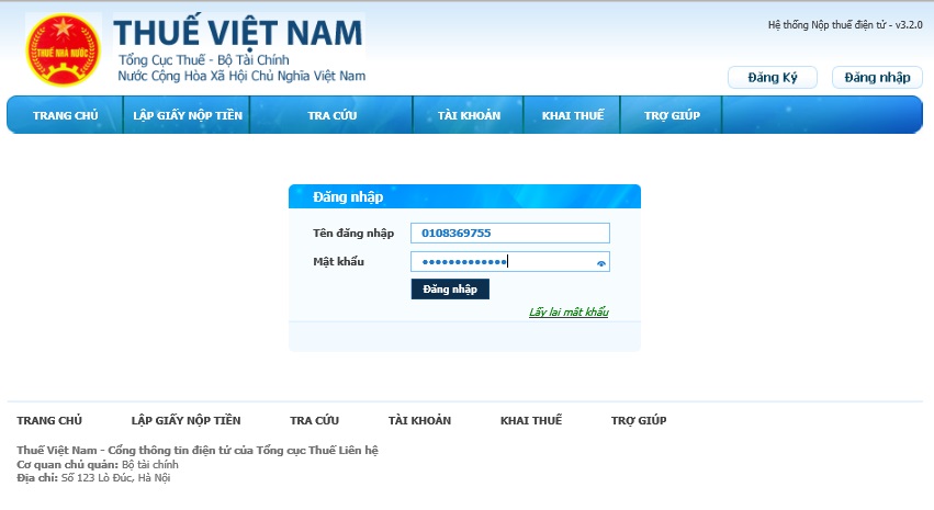 Nộp thuế điện tử 1 Nộp thuế điện tử