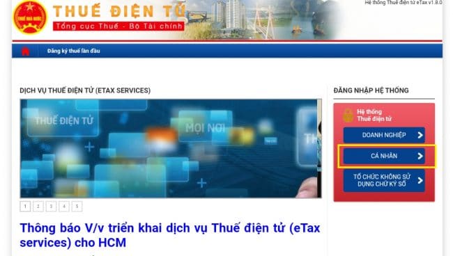 Cách tra cứu trên trang web Thuế điện tử tra cứu mã số thuế cá nhân và doanh nghiệp